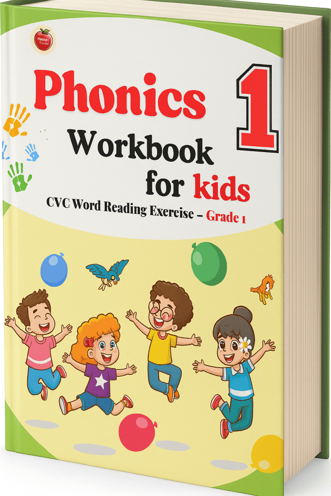 Phonics Workbook for Kids CVC Word Reading Exercise Grade 1